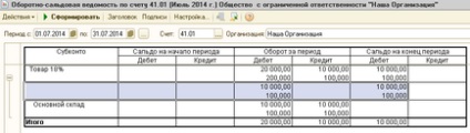 Contabilizarea pentru 1c a bunurilor în custodie