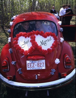 Esküvői kocsik díszítése saját kezűleg