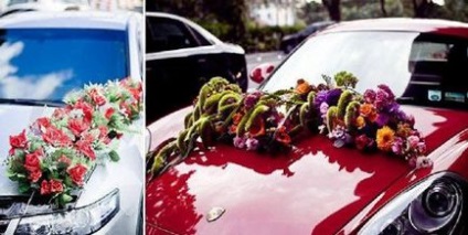 Esküvői kocsik díszítése saját kezűleg