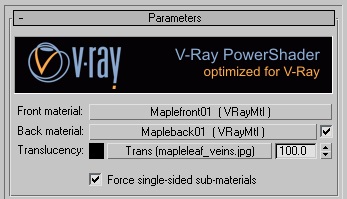 Lecția 3ds max vray Crearea materialului din două fețe de frunze, copaci