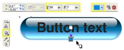 Lecții Coreldraw - butoane de sticlă, creare rollover'a - produse software