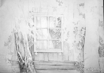 Lecții de pictură - birches sub fereastră