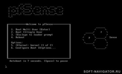 Instalarea pfsense este un router gratuit de software