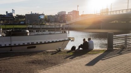 A hangulatos város Porvoo Finnország