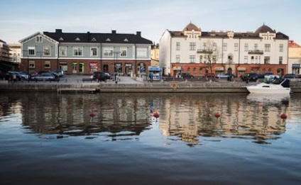 A hangulatos város Porvoo Finnország