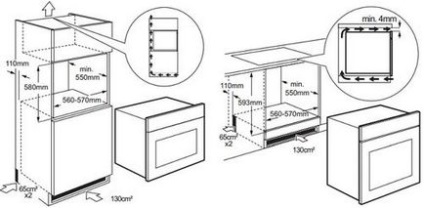 Встройка духової шафи своїми руками схема, розміри, ящики