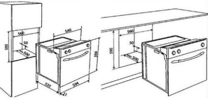 Встройка духової шафи своїми руками схема, розміри, ящики
