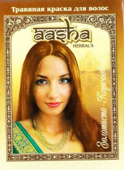 Henna buja (ostor) és a természetes hajfestékek aasha gyógynövényeket