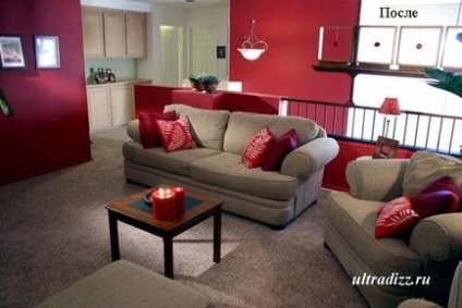 Яскравий колір в інтер'єрі квартири приклад ефектного ремонту