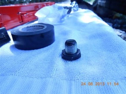 Olajcsere a variátor (fotó), a javítási és karbantartási az autó Nissan Tiida, tulajdonos ewgopc 2352