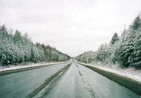 Téli vezetés Finnország