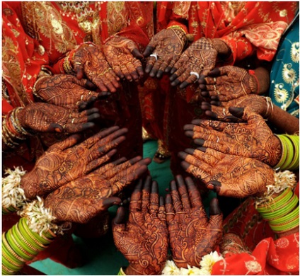 стойност Mehendi в индийски сватби, традициите и обичаите на Индия, Индия в Руската ~ дневна употреба