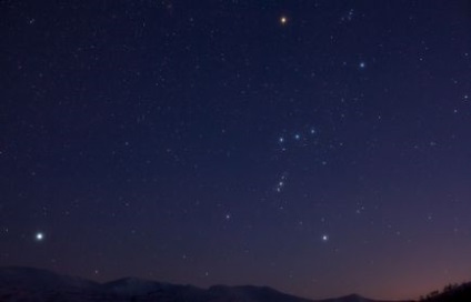 A csillagok az Orion öv (Orion) A csillagok az Orion öv