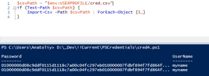 Анатолій Демидович як отримати пароль з pscredential