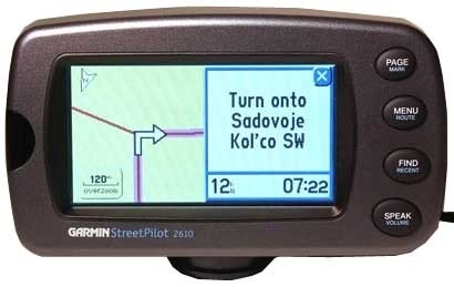 Car GPS navigáció Garmin StreetPilot 2610 (leírás) Car GPS Garmin StreetPilot 2610