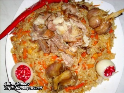 Gyors pilaf csirke (csirke) Gyors pilaf csirkével
