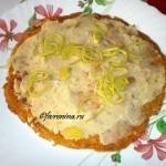 Pancake pizza într-o tigaie în limba germană, simpatie