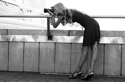Lány fotós (fotográfus) lány fotós