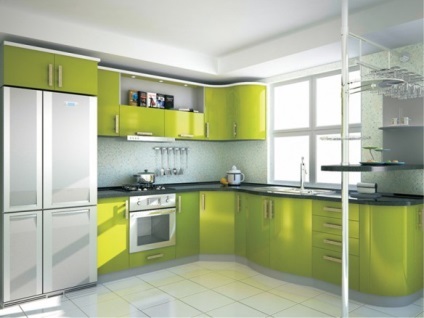 Дизайн кухні зеленого кольору - 5 правил, 3 стилю