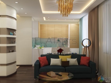 Дизайн-проект двокімнатної квартири, перепланування типової двушки, інтер'єр квартири для сім'ї з