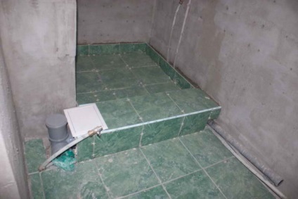Zuhanyfülke burkolólapok padlóösszefolyó 4 lépésben eszköz (mosogató) Zuhanyfülke lapkát padlóösszefolyók 4 szakaszban eszköz