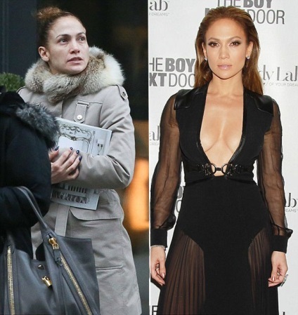 Jennifer Lopez fără machiaj a apărut pe fotografia de pe stradă