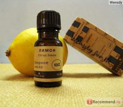 Ефірна олія botanika лимон - «ефірну олію лимона - дамський угодник для краси і здоров'я