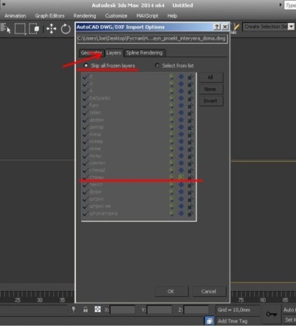 Export la 3d max de la autocad