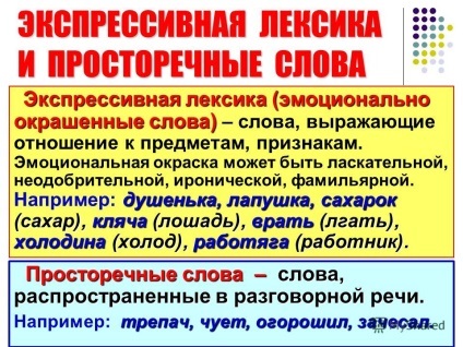 Експресивно просторічні слова