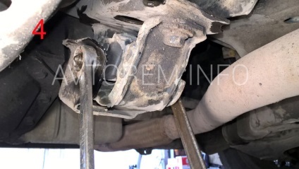 Фотозвіт з описом заміни задньої подушки (опори) двигуна автомобілів daewoo lanos, daewoo