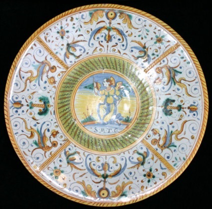 Olandeză și italiană majolica-lucrări ceramice interesante