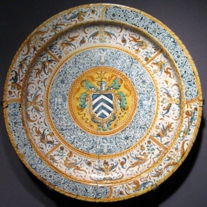 Olandeză și italiană majolica-lucrări ceramice interesante