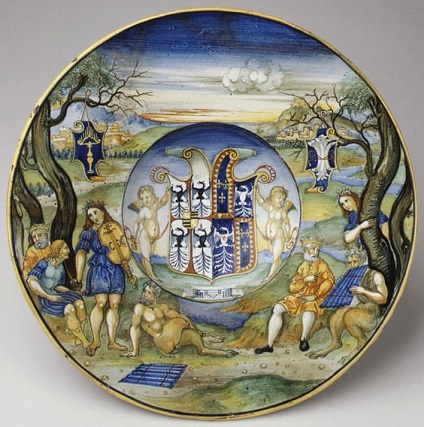 Olandeză și italiană majolica-lucrări ceramice interesante