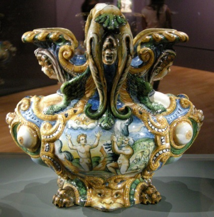 Olandeză și italiană majolica-lucrări ceramice interesante