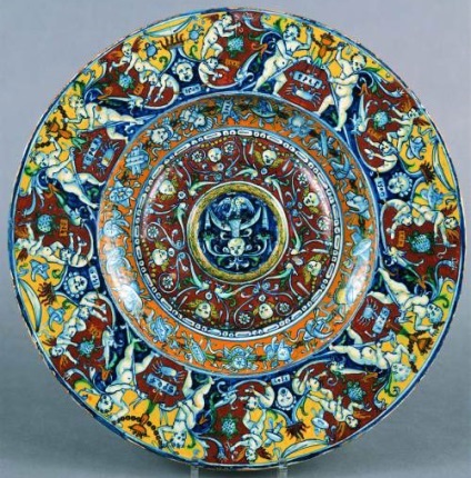 Olandeză și italiană majolica-lucrări ceramice interesante