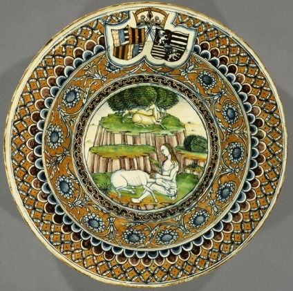 Olandeză și italiană majolica-lucrări ceramice interesante