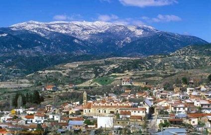 Munții Troodos (Cipru); sate, mănăstiri