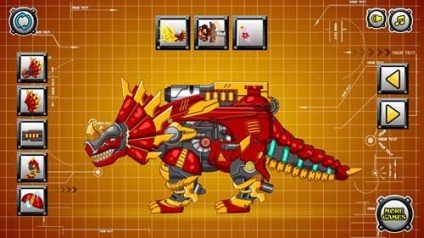 Games robotok dinoszauruszok, játszani, és gyűjtsük online ingyen