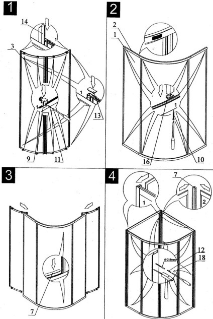 Instrucțiuni de asamblare pentru cabina de duș serena