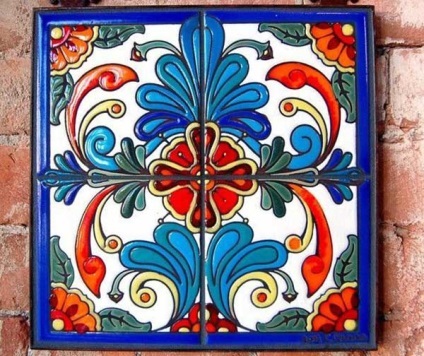 Utilizarea dalelor majolica în interior