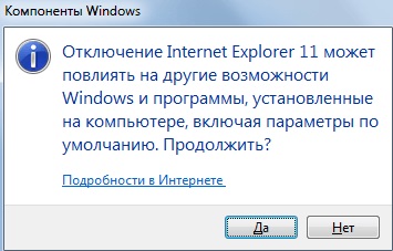 Hogyan tilthatom le Internet Explorer a Windows 7
