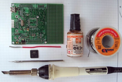 Как да спойка SMD чипове на стъпки от крака 0