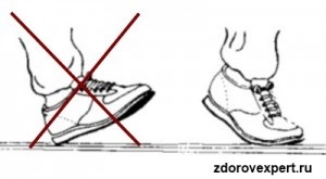 Cum să executați corect setarea corectă a piciorului, sănătate bună!
