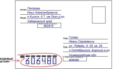 Cum să semnați în mod corespunzător un plic în străinătate un eșantion