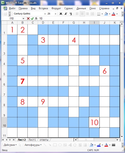 Cum să numerezi cuvintele într-un puzzle încrucișat