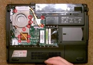Як розібрати ноутбук asus f3s для чищення від пилу і заміни термопасти