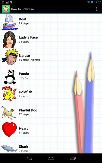Cum de a desena pentru lecții de dragoste Android cu un profesor de android
