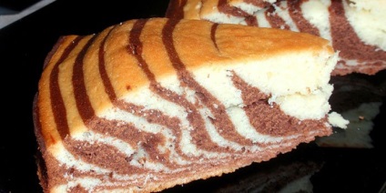 Hogyan készítsünk zebra torta otthon - hogyan kell főzni egy torta recept lépésről lépésre zebra