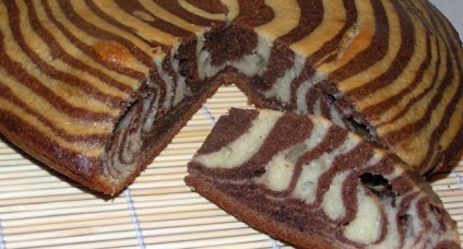 Hogyan készítsünk zebra torta otthon - hogyan kell főzni egy torta recept lépésről lépésre zebra