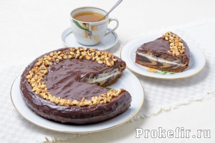 Hogyan készítsünk zebra torta otthon - hogyan kell főzni egy torta recept lépésről lépésre zebra